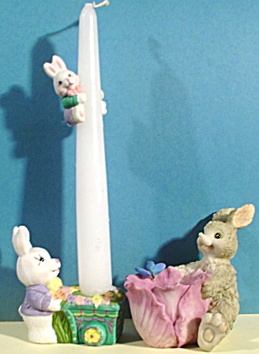 Bunny Candle Holder And Trinket Holder