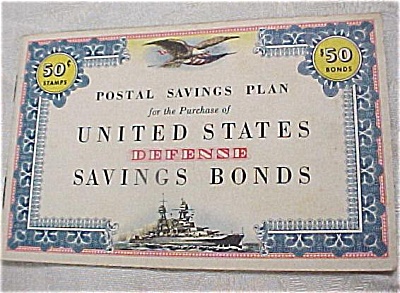 1940s Defence Stamp Savings Bond Book