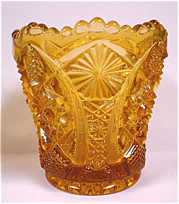 Imperial Octagon Optic Amber Glass Toothpick