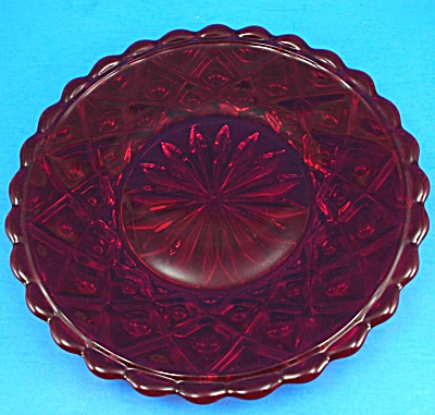 Red Glass Plate