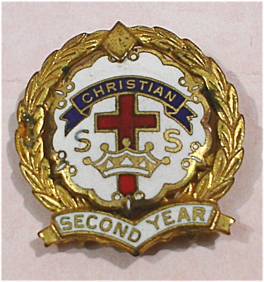 Christian Ss Second Year Lapel Pin