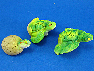 Resin Baby Sea Turtle Trio
