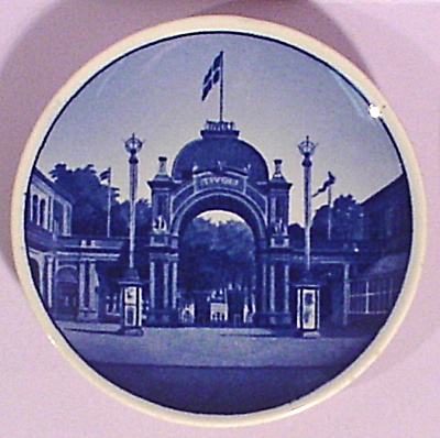 Copenhagen Miniature Plate, Tivoli