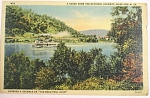 1954 Steamer Boat on Ohio River Wheeling WV Postcard