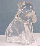 Clear Glass Pooche Candy Holder