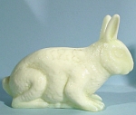 Pale Green Opaque Glass Rabbit