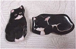 Black Cat Pottery Pins