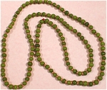 1960s Green Glass Beads