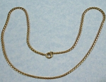 Unmarked Rat Tail Goldtone Necklace