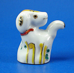 Klima Hand Painted Porcelain Thimble - Dog