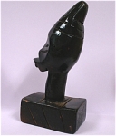 Small African Carved Wood Head