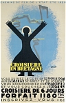 1930 FRANCIS BERNARD FRENCH RAIL POSTER - ORIGINAL. 