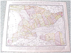 Map Ontario Quebec 1912 Antique