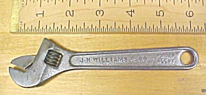 J.h. Williams 6 Inch Adjustable Wrench Vintage