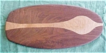 Serving Cutting Board Maple Walnut Inlay Laminate
