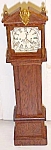Dollhouse Grandfather Clock Wood Ornate