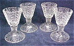 Ornate Pressed Glass Fruit Cups Elegant 4 PC