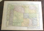 1904 Map Wyoming And Utah
