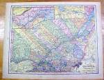 Antique Map Nova Scotia/Quebec 1902 Crowell