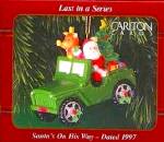 1997 SANTA'S ON HIS WAY PX OPERATION SANTA MM-80-003 Jeep Rudolph Reindeer Carlton AG