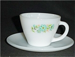 Fire King Carnation Coffee Cup and Saucer