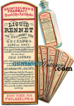 Civil War era PHARMACY  RENNET FOR CULINARY USE -  LABEL