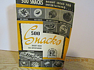 Culinary Arts 500 Snacks Bright Ideas Booklet #1