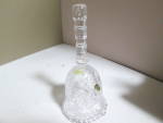 Vintage Lead Crystal Small Raised Design Bell