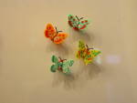 Collectible Magnet Set Small Plastic Butterflys 