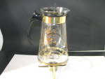 Vintage Pyrex Golden Leaf Carafe 8 Cup with Burner