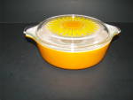 Vintage Pyrex Orange Daisy 471 Casserole Dish