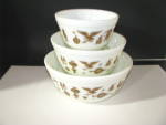 Vintage Pyrex Early American Nesting Bowls