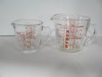 Pyrex Measuring Cup Set 2 Cup and 1 Cup 