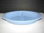 Vintage Pyrex Delphite Blue 1063 Divided Dish