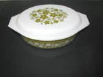  Pyrex Spring Blossom Green 045 2.5qt Casserole Dish