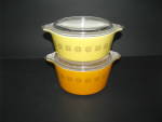 Vintage Pyrex Town and Country 472,473 Casserole Dishes