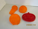 Vintage Wilton Orange/Red Halloween Small CookieCutters