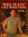 Leisure Arts Quick-To-Knit Lace Panel Vests    #476