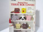 Leisure Arts Animal FaceTissue Box Covers  #902