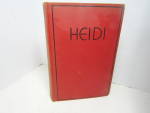 Vintage  Book Heidi By Johanna Spyri