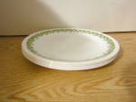 Vintage Corelle Spring Blossom Green Luncheon Plate Set