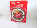 Vintage Christmas Coco-Cola Deco Plastic Coasters