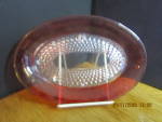 Vintage Indiana Glass Ruby Flash UnderPlate/Dish