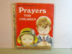 Vintage Little Golden Book Prayers for Children