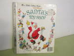 Vintage Little Golden Book Santa's Toy Shop