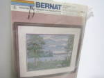 Vintage Bernat Counted Half Cross stitch Daffodils