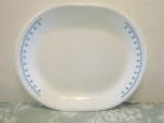 Vintage Corelle Snowflake Blue Serving Platter