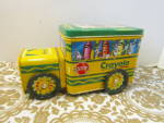 Vintage Crayola Crayons School Bus Tin