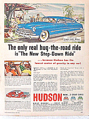 Auto Ads 2 Rare 1950 Hudson,1950 Studebaker