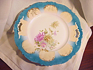 Rs Prussia Mold 343 O.h. Turquoise Plate